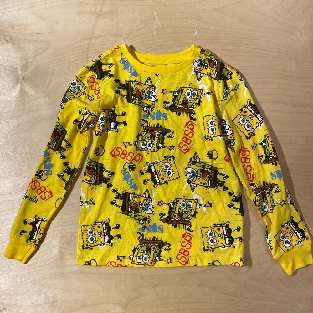 Nickelodeon Long Sleeve Tee SpongeBob Size 6/7 (IL)